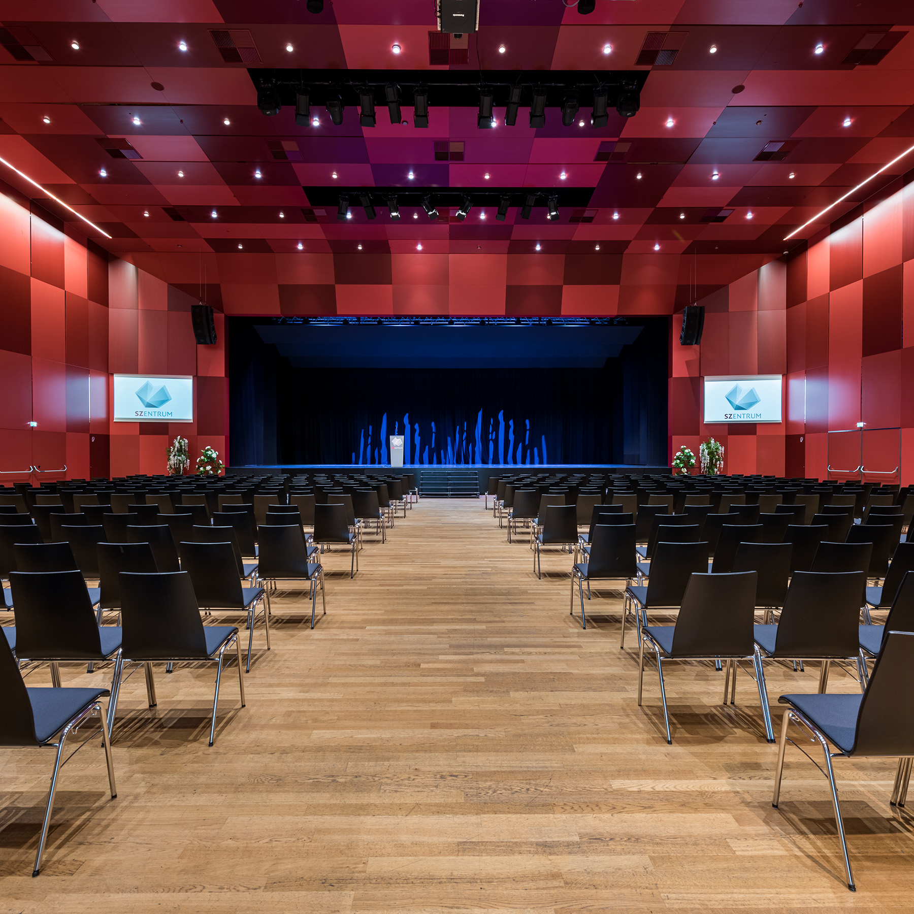 SZentrum Silbersaal Blick auf Bühne