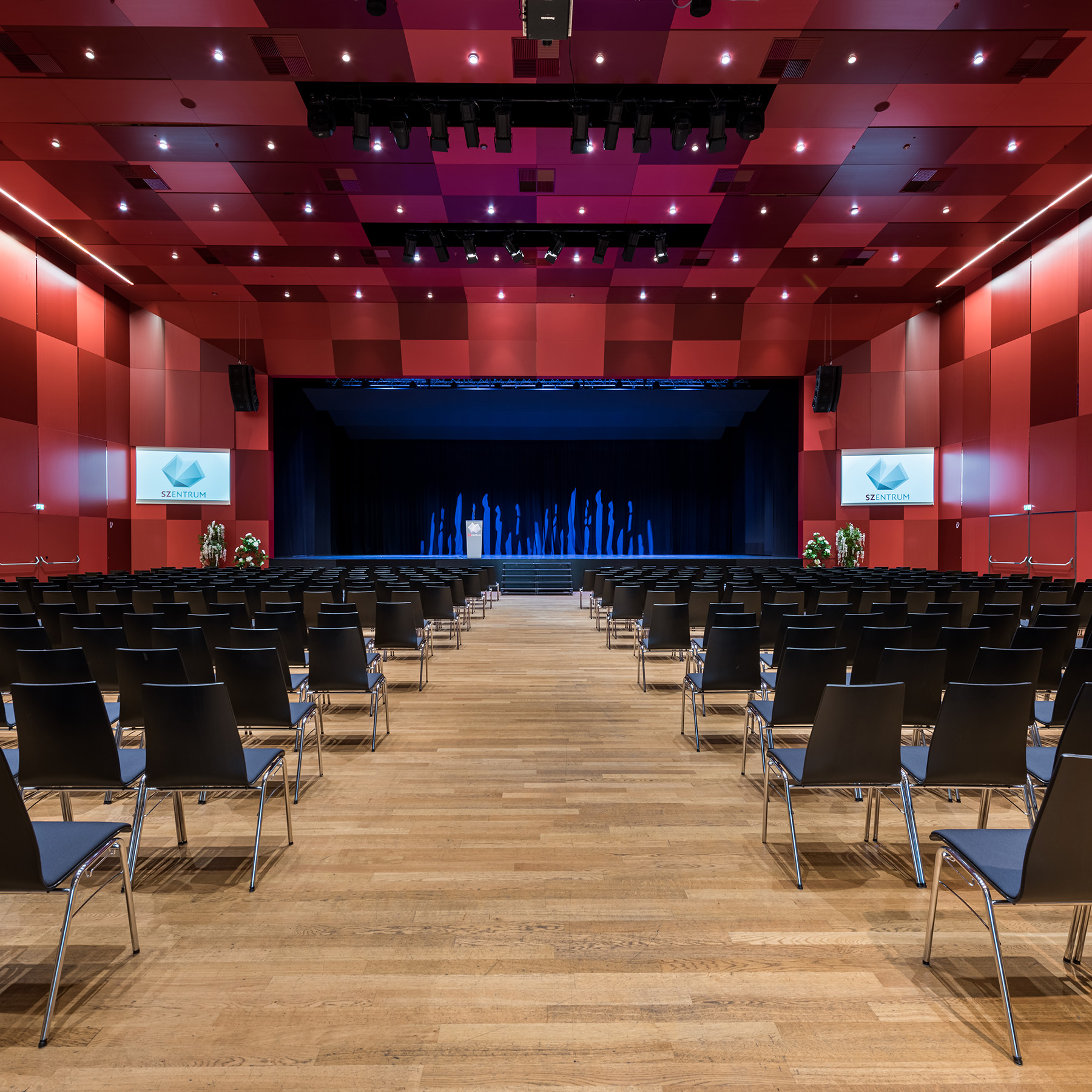 SZentrum Silbersaal Blick auf Bühne